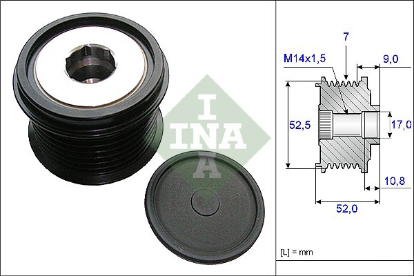 Шкив генератора TOYOTA CAMRY V40/50 3.5 535020910 535020910 INA