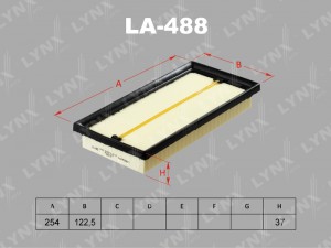 Фильтр воздушный LA-488 LYNXAUTO