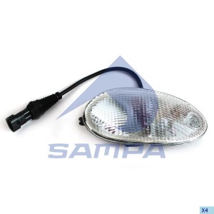 Фонарь габаритный IVECO белый правый (в козырек) 062.083 SAMPA
