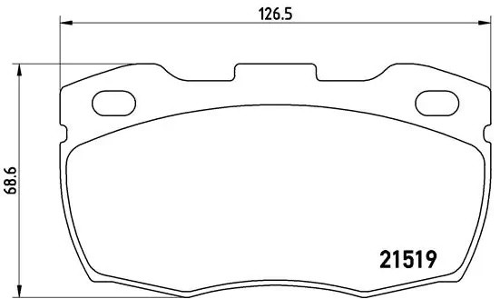 P44005 266 10 !колодки дисковые п.\ Land Rover Defender 2.5/3.5/3.9/2.5TD 92> P44005 BREMBO