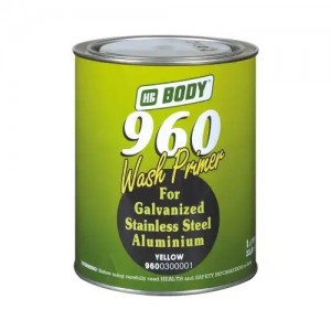 Грунт кислотный 960 Wash Primer 1:1 2К 1л с отвердителем Activator 1л BODY 9600300001 HB BODY