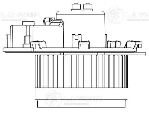 вентилятор отопителя!\ MB W203/CL203 00-07 LFH15203 LUZAR