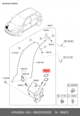 KIA RIO (2017>) 98623G2000 HYUNDAI KIA