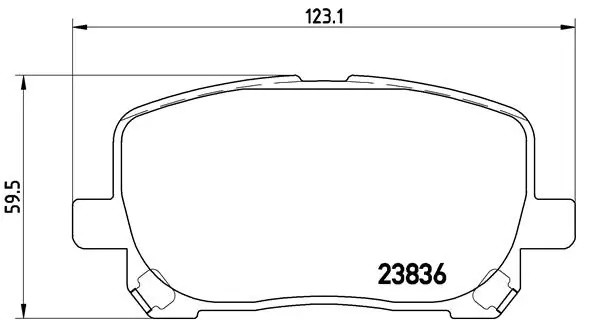 P83061 954 00=965 000-SX !колодки дисковые п.\ Toyota Avensis Verso 2.0i/D4-D 01 P83061 BREMBO