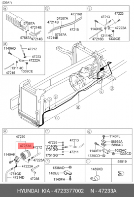 Фильтр масляный КПП HYUNDAI HD170,250,260,270,370,450 OE 4723377002 HYUNDAI KIA