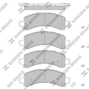 Колодки тормозные дисковые Chevrolet Tahoe 95/Suburban 00/Avalanche 02 SP1558 SP1558 SANGSIN