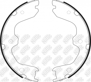Колодки тормозные NISSAN Teana,Z350 стояночного тормоза (4шт.) NIBK FN0643 NIBK