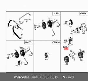 болт! M8x30\ MB N910105008012 MERCEDES BENZ