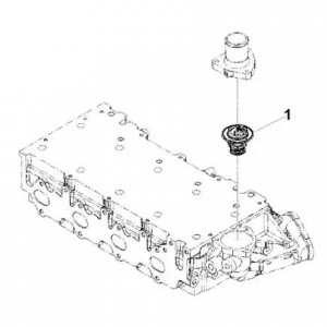 Термостат 3302 дв.Cummins ISF 2.8 (5337967 / 4983736) (Haffen) 0155 HAFFEN