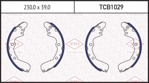 колодки тормозные! барабанные\ Mitsubishi Space Wagon 91>/Space Runner 1.8 4WD 9 TCB1029 TATSUMI