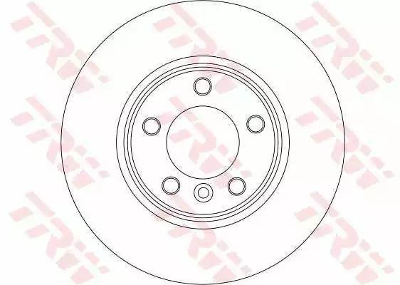 Диск тормозной BMW 5 (E60,E61) передний (1шт.) TRW DF4359 TRW