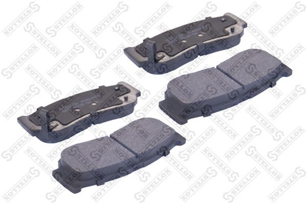 колодки дисковые задние! с антискрип. пластинами\ JAC, Hyundai Santa Fe 2.7/2.2C 000-001B-SX STELLOX