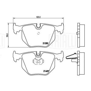 Колодки торм. BMW X5 (E53) (00-)/7 (E38) (95-) диск. зад. (PF 4005) PF4005 TRIALLI
