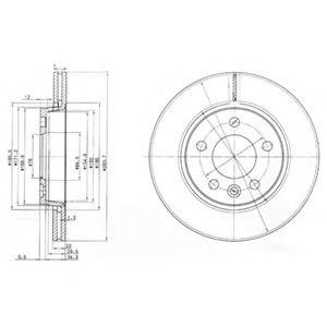 BG3893 диск тормозной задний!\ VW Multivan/T4 2.0-2.5TDi 03> BG3893 DELPHI