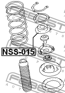 Опора амортизатора NSS-015 NSS-015 FEBEST