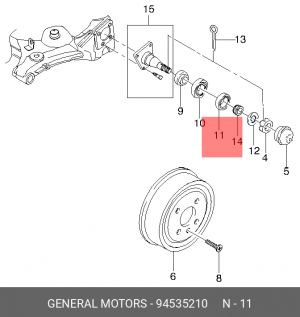 ПОДШИПНИК НАРУЖНЫЙ 94535210 DAEWOO