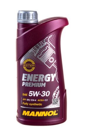 Масло моторное MANNOL ENERGY PREMIUM 5W30 С2/C3/SN синт.1л 7908 4006 MANNOL