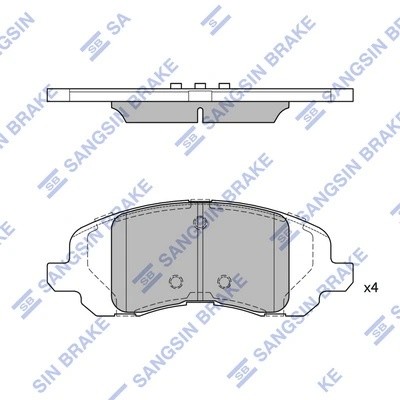 Тормозная колодка SP4276 SP4276 SANGSIN
