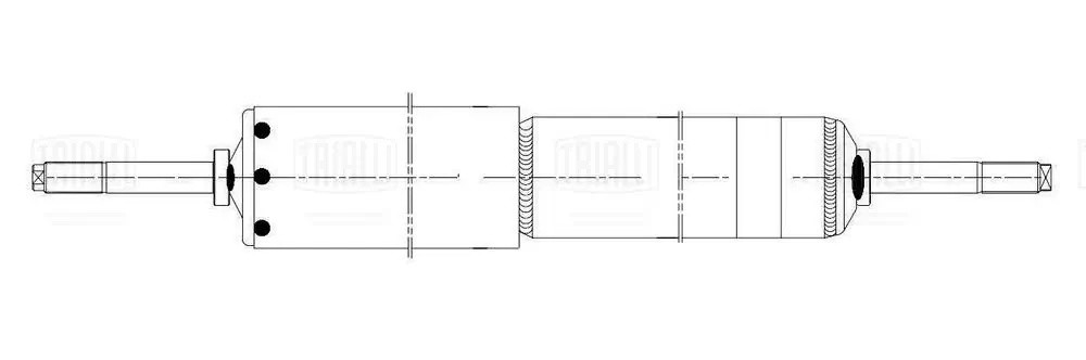 амортизатор задний!\ Setra Series 200/300 76> AH 51545 TRIALLI