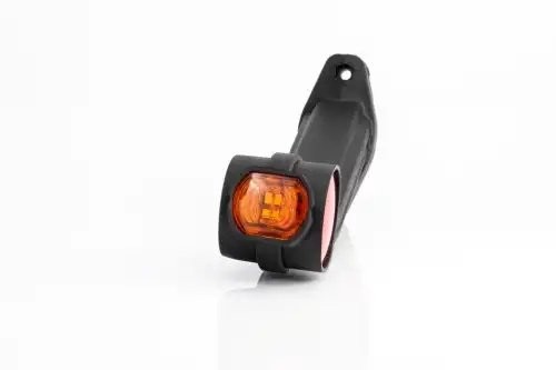 фонарь габаритный! прав. рожок LED, L=190мм, кр/ж/бел накл./изогн.с каб. 0.5м\Sc FT140FPLED FRISTOM