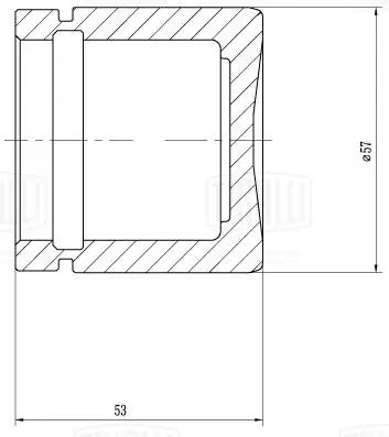 Поршень суппорта передний d=57 мм RCF103560 TRIALLI