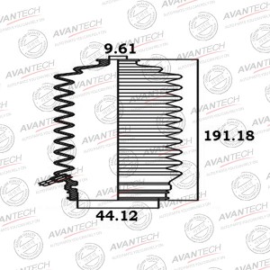 Пыльник рулевой системы Avantech BS0301 AVANTECH