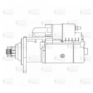 Стартер для а/м DAF XF 105 (09-) с дв. MX300/MX340 24В 7,5кВт (LSt 2801) LST2801 START VOLT