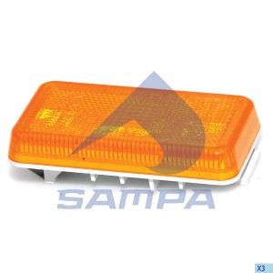 Повторитель поворота SCANIA левый/правый (прямоугольный) SAMPA 042068 SAMPA