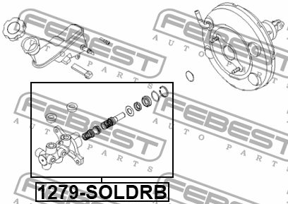 Цилиндр тормозной главный KIA RIO 2011-2017 1279-SOLDRB 1279-SOLDRB FEBEST