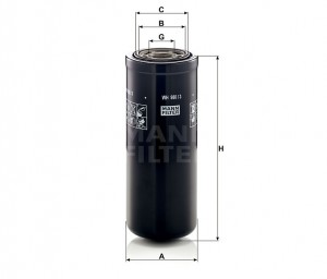 Фильтр гидравлический WH980/3 Mann-Filter WH 980-3 MANN FILTER