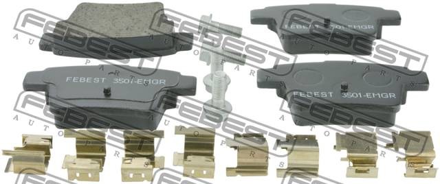 колодки дисковые задние!\ Geely Emgrand X7 14> 3501-EMGR FEBEST
