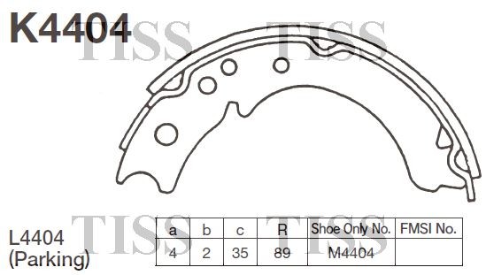 K4404 колодки барабанные!\ Isuzu Elf 84-03 K4404 MK KASHIYAMA