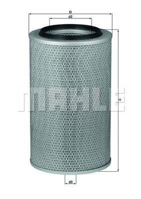 Фильтр воздушный LX227 MAHLE KNECHT