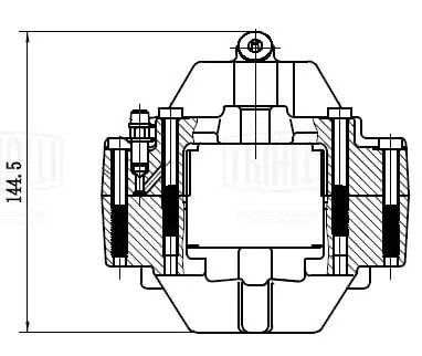 Суппорт торм. Mercedes E W210 (95-) зад. лев. d=36мм (диск 290мм) (CF 052307) CF052307 TRIALLI
