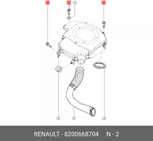 БОЛТ 8200668704 8200668704 RENAULT
