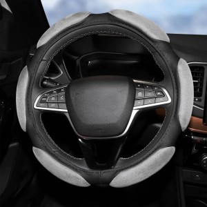 Оплетка руля (L) 39-41см серая спонжевая AIRLINE AWC-SS-08L AIRLINE