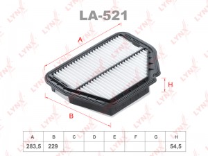 фильтр воздушный!\ Chevrolet Captiva all 06> LA-521 LYNXAUTO
