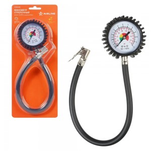 Манометр стрелочный 12 АТМ со шлангом 45см (ATBU038) ATBU038 AIRLINE