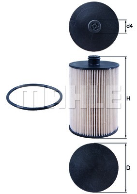 Фильтр топливный VOLVO S60 (01-09),S80,V70 (01-07),XC70 (02-07),XC90 (02-14) MAH KX226D MAHLE KNECHT