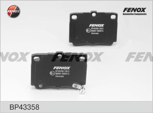 Колодки тормозные дисковые задние BP43358 FENOX