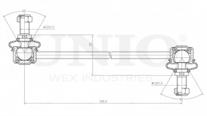 Стойка стабилизатора передняя SSP-50115 UNIO