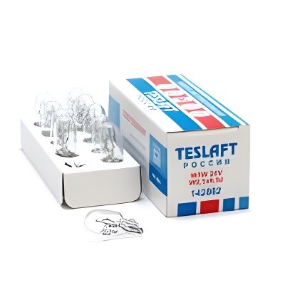 Лампа 24V W5W T10W W2.1x9.5d 50лм Стандарт TESLAFT (Россия) 142882 TESLAFT