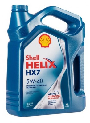 Масло моторное полусинтетическое Helix HX7 5W-40 4л 550046366 (550051497)(550070 550046366 SHELL