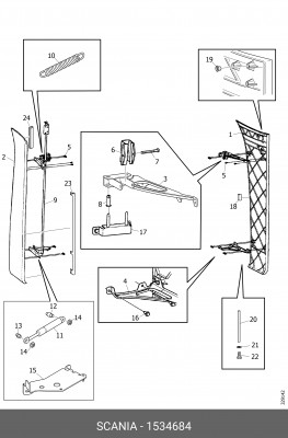 кронштейн!\Scania 1534684 SCANIA