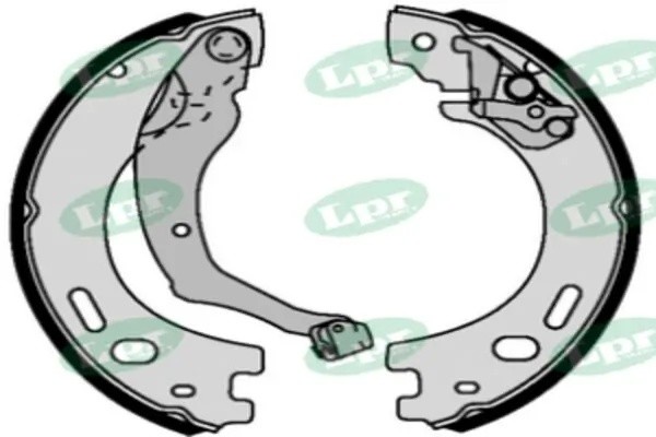 Комплект тормозных колодок 09570 09570 LPR