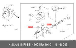 САЛЬНИК 46045-W1010 46045-W1010 NISSAN