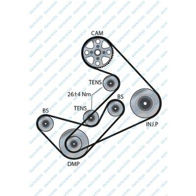 HYUNDAI/MITSUBISHI/RENAULT полукруглый зуб 94658 DAYCO
