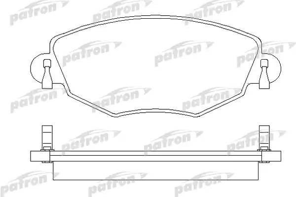 Колодки тормозные FORD Mondeo 3 (00-) (1.8i/2.5i/2.0D) JAGUAR X-Type передние (4 PBP1425 PATRON