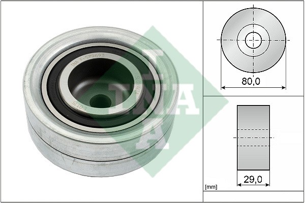 Ролик обводной SKODA OCTAVIA (1U), VW GOLF IV 1.9TDI 532011110 532 0111 10 INA