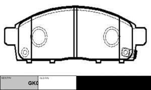 Колодки тормозные MITSUBISHI L 200 2005 ~ / Triton 2005 ~ / Delica 2011 ~ / L200 GK0639 CTR